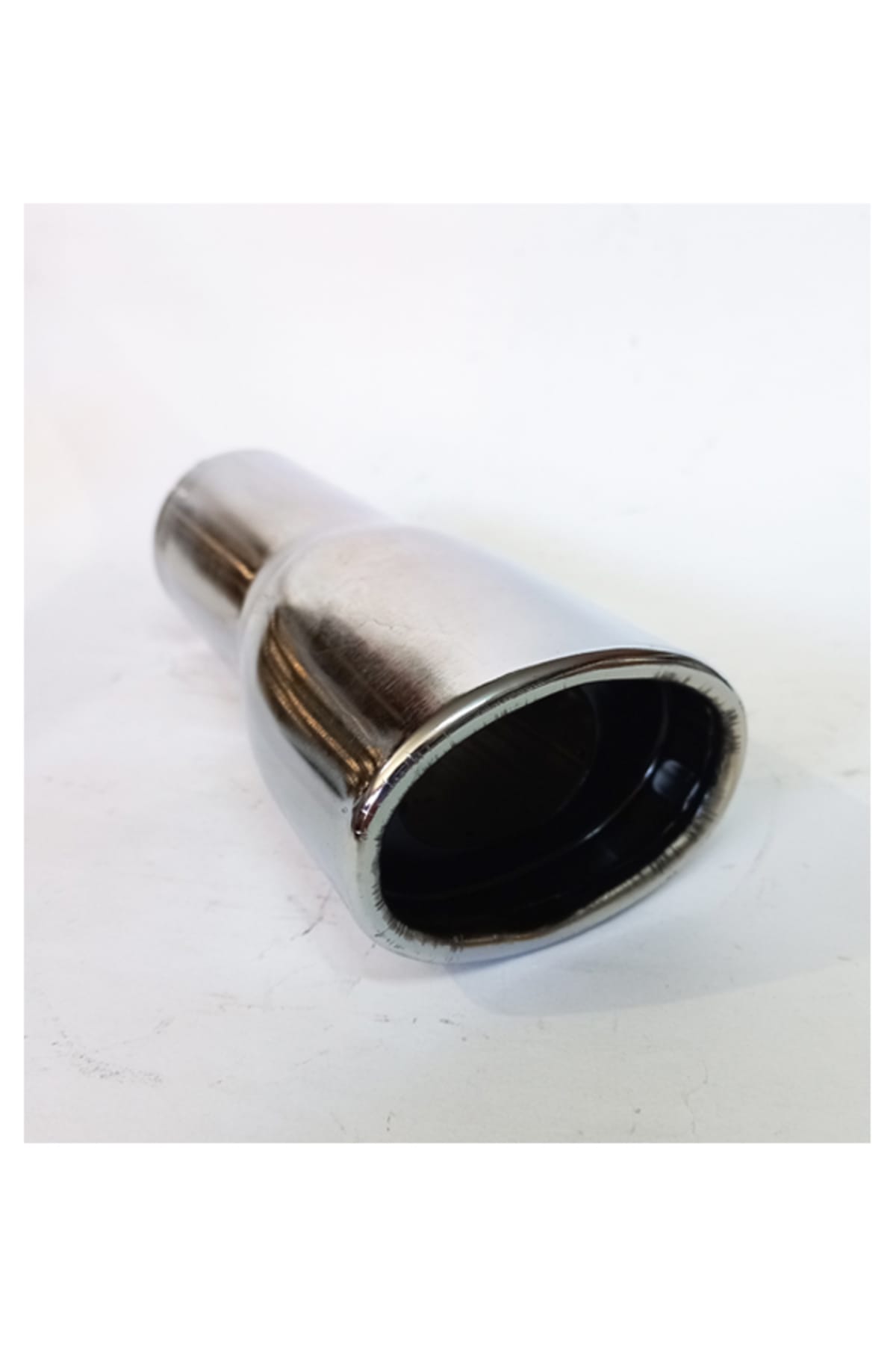 51 mm Rüzgar Sesli Egzoz Ucu - Yassı Tasarım Antipas Kaplamalı Nikelaj Universal