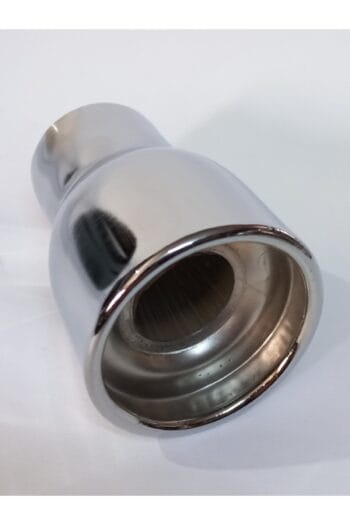 50 mm Motosiklet Minik Egzoz Ucu - Nikelaj Kaplama Sesli Model Universal