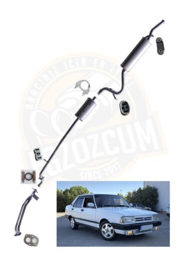 Tofaş Şahin-doğan Slx Yeni Seri Egzoz Eksoz Takımı (93-01 MODEL) Uyumlu Güvenli