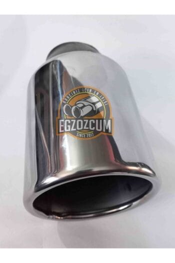 | 90 MM YUVARLAK PARLAK KROM EGZOZ UCU