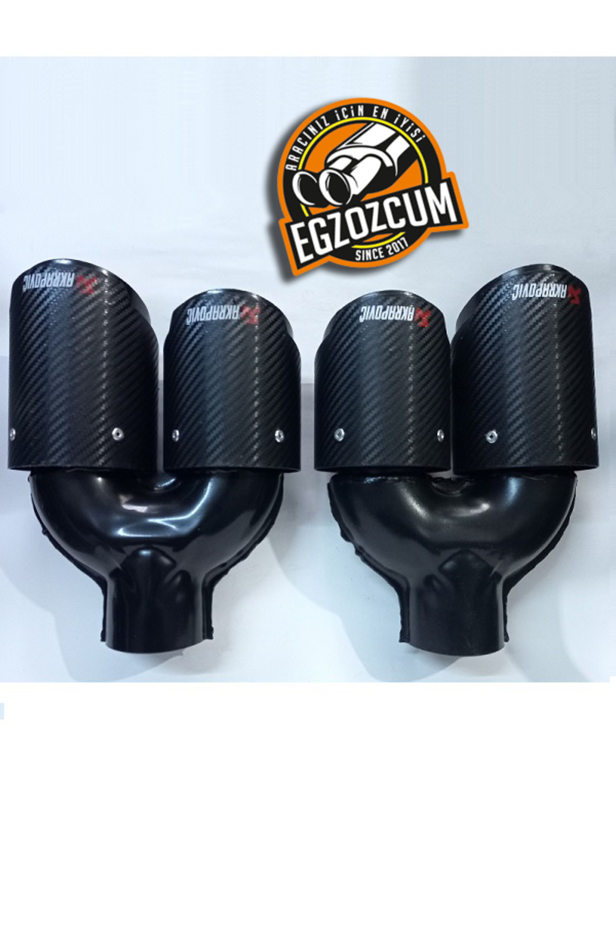 | Akrapovic Stil 90 Mm Çift Çıkış Sağ Ve Sol Takım Karbon Egzoz Ucu