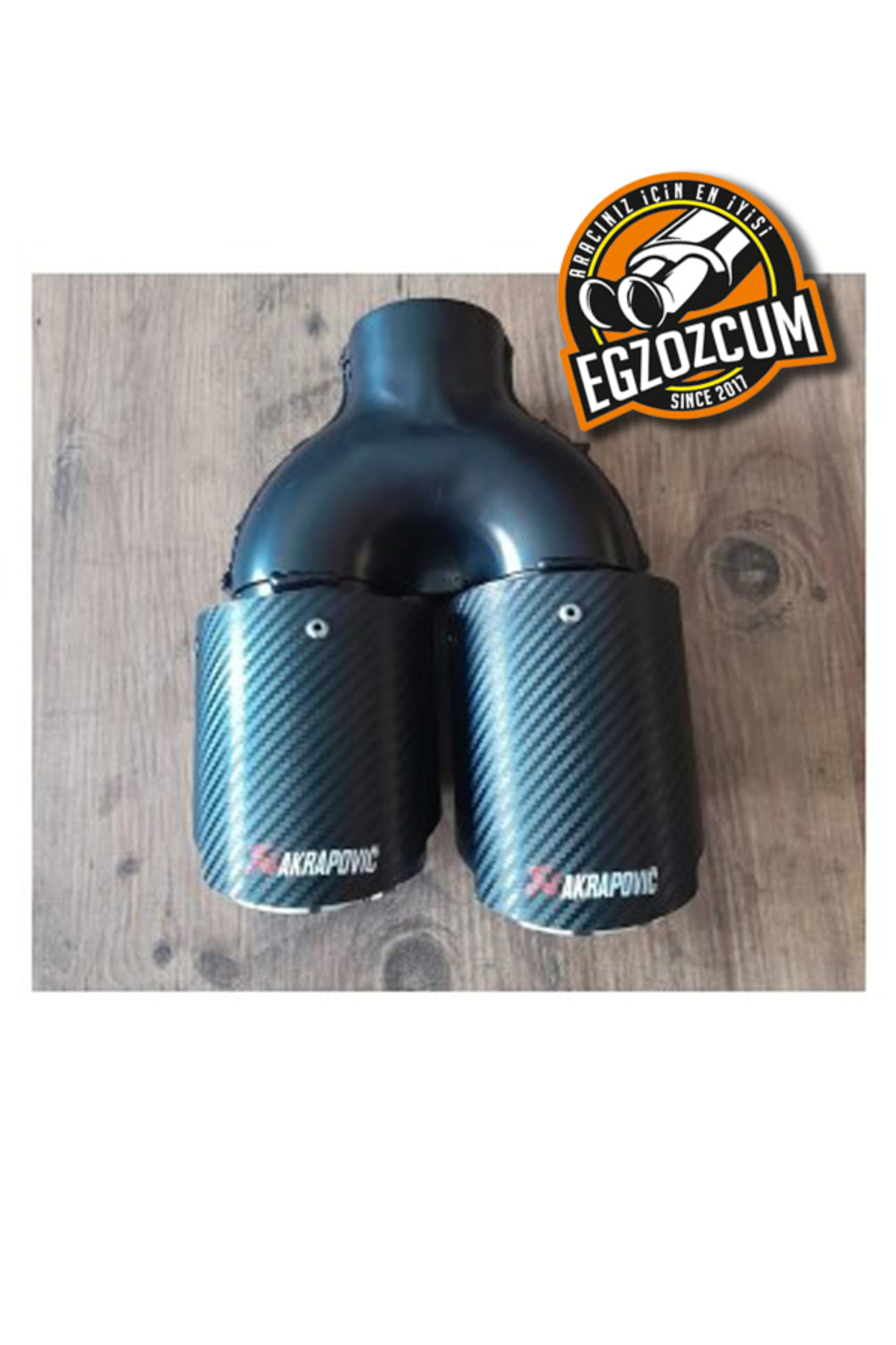 BMW 90 Mm Çiftli Sol Karbon Egzoz Ucu - İçi Krom