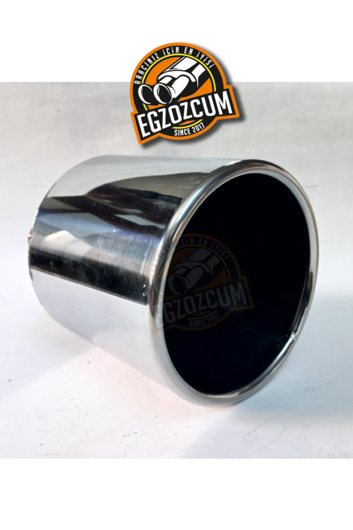 120 Mm Tekli Paslanmaz Krom Egzoz Çıkışı - Devasa Görünüm Sessiz