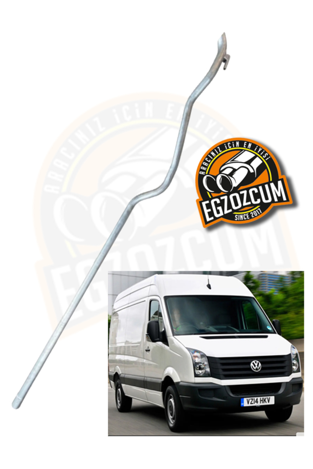 Volkswagen Crafter kıraftır minibüs çıkış borusu susturucu 2010 sonrası Güvenli
