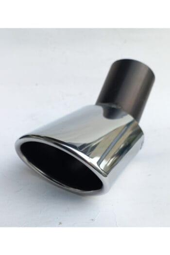 60 mm. Dirsek yassı kesik tekli krom  egzoz ucu eksoz