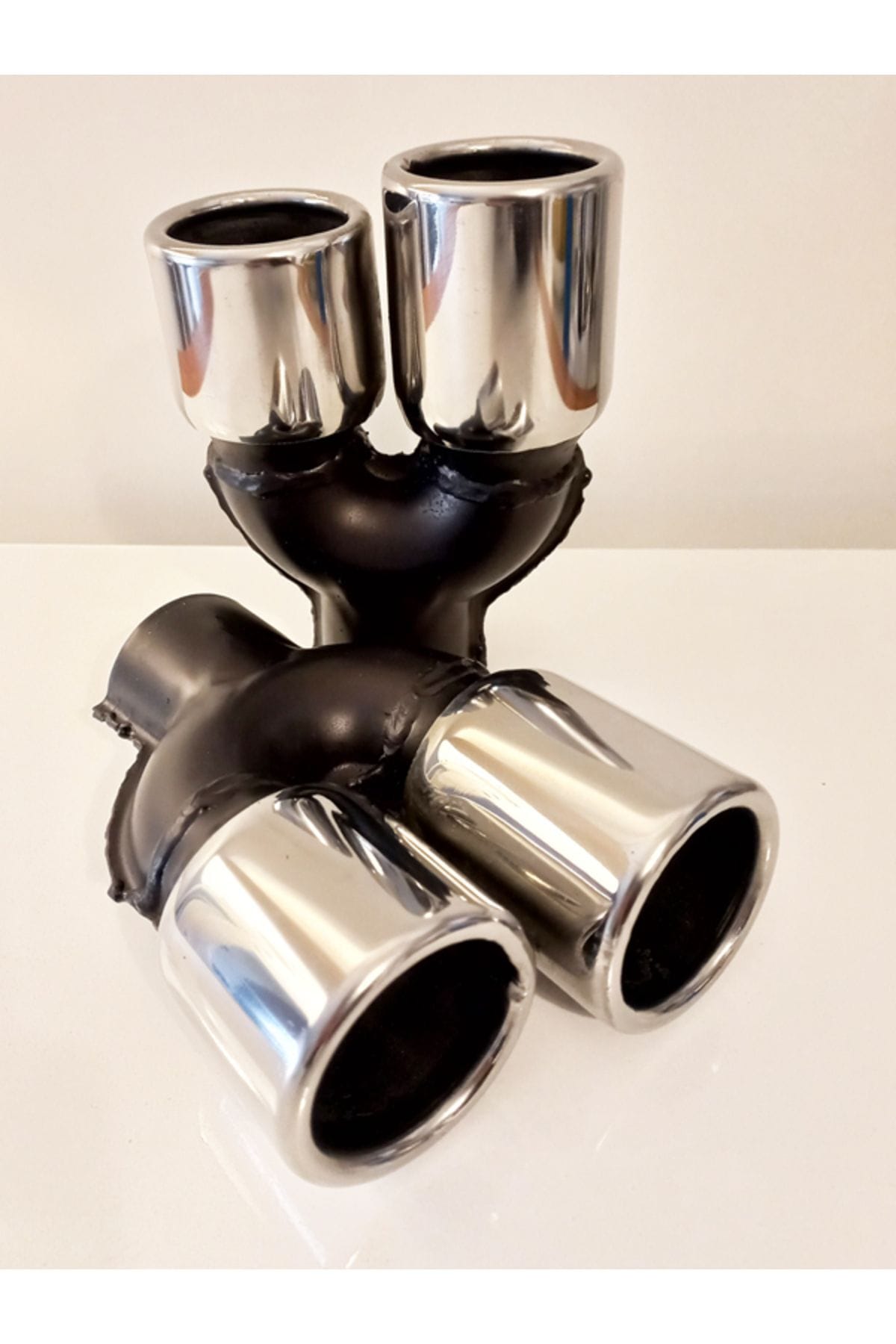60 mm. Uyumlu Krom düz yuvarlak (dual) çift çıkış paslanmaz sessiz egzoz eksoz ucu 2 ADET 1 60 mm. Uyumlu krom düz yuvarlak (dual) çift çıkış paslanmaz sessiz egzoz eksoz ucu 2 adet 1