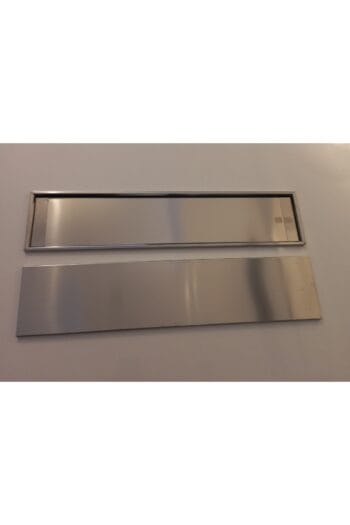 Paslanmaz Metal Plaka Altlığı Krom  Plakalık geçmeli Plaka 1 Adet