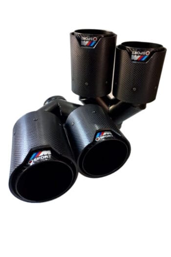 | 90 Mm Sağ / Sol Takım Karbon Akrapovic M-Sport Logolu Egzoz Ucu (2 Adet Dual)