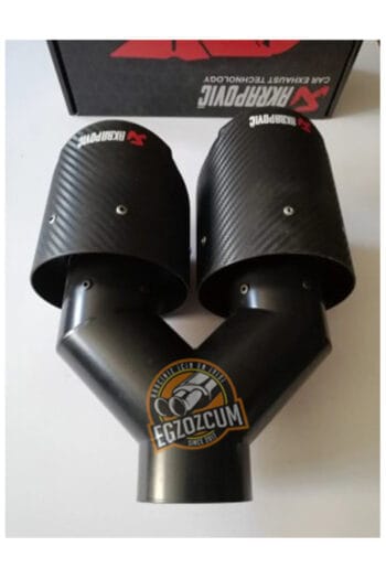 100 Mm Sağ Çıkış Full Karbon Egzoz Ucu - İçi Siyah