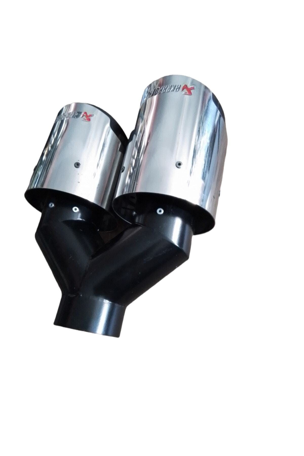 90 Mm Dışı Tam Krom Sağ Çıkış Akrapovic Egzoz Ucu Eksoz 1 Adet - Uyumlu-