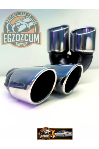 | 76 Mm Çiftli Sağ Ve Sol Takım Egzoz Ucu (2 Adet)