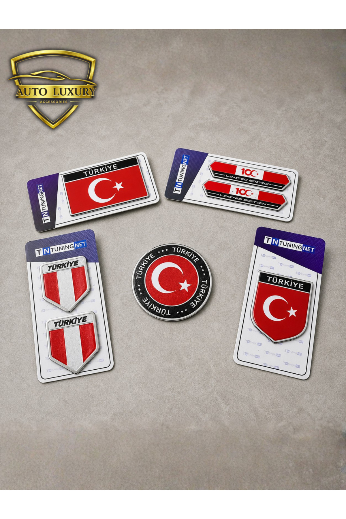 Türkiye Temalı DTF Arma Seti 5li TN PRO Birinci Sınıf Baskı Teknolojisi